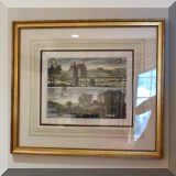 A11. Pair of architectural prints. 22&rdquo;h x 25&rdquo;w 